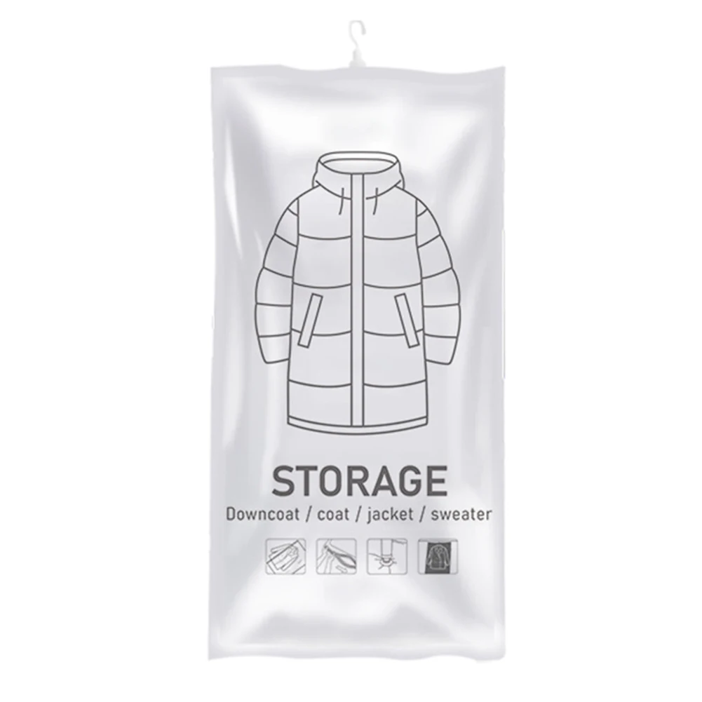 Closet Organizer Hanging Vacuum Storage Bags Wardrobe Compressed Bag Space Saving Seal Organizer Vacuum bags for storing clothes