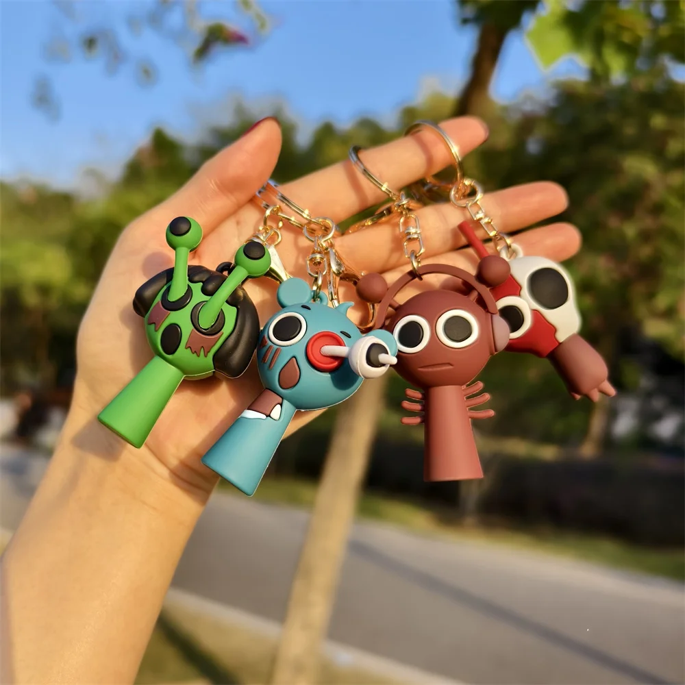 Game Sprunki Keychain Cartoon Sprunki Oren Raddy Gray Brud Vineria