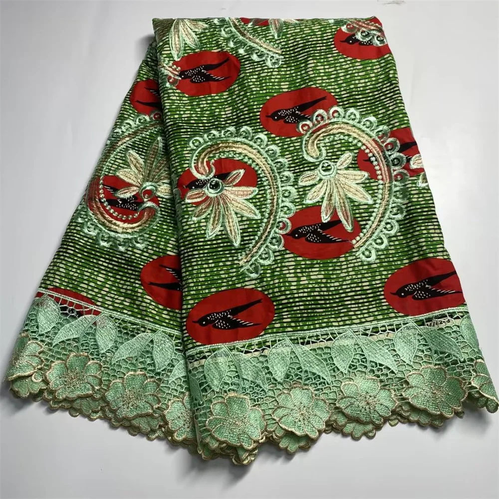

Nigerian Lace Fabric Ankara Wax Fabric Guipure Fabric For Wedding 2022 High Quality Groom Embroider African Lace Fabric p22-33
