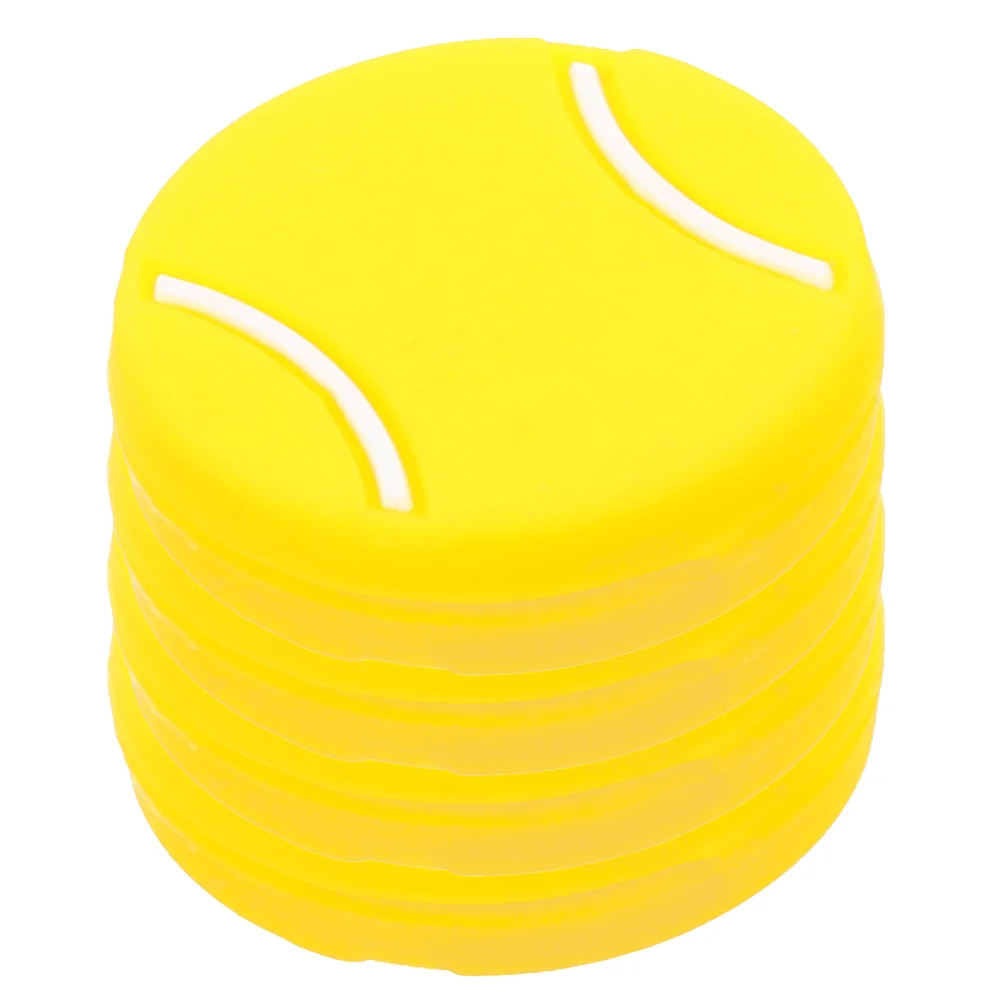 

4 Pcs Tennis Racket Shock Absorber Vibration Dampener Dampeners Silica Gel Small Accessory Silicone Damper