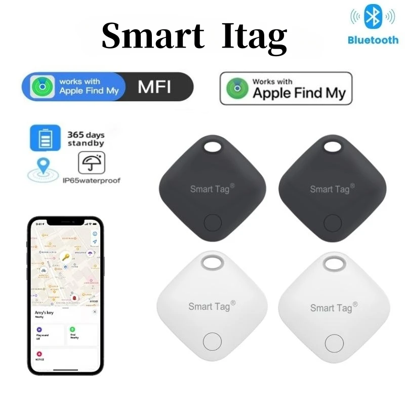 Per Trovare La Mia App Mini Gps Tracker Bluetooth Compatibile Itag Global Positioning Finder Anti-Lost Pet Key Locator Smart Tag