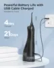 Fairywill Water Flossers Oral Irrigator Rechargeable Portable Dental 3 Modes Water Tank for Teeth 300ML Waterproof Teeth Cleaner 4