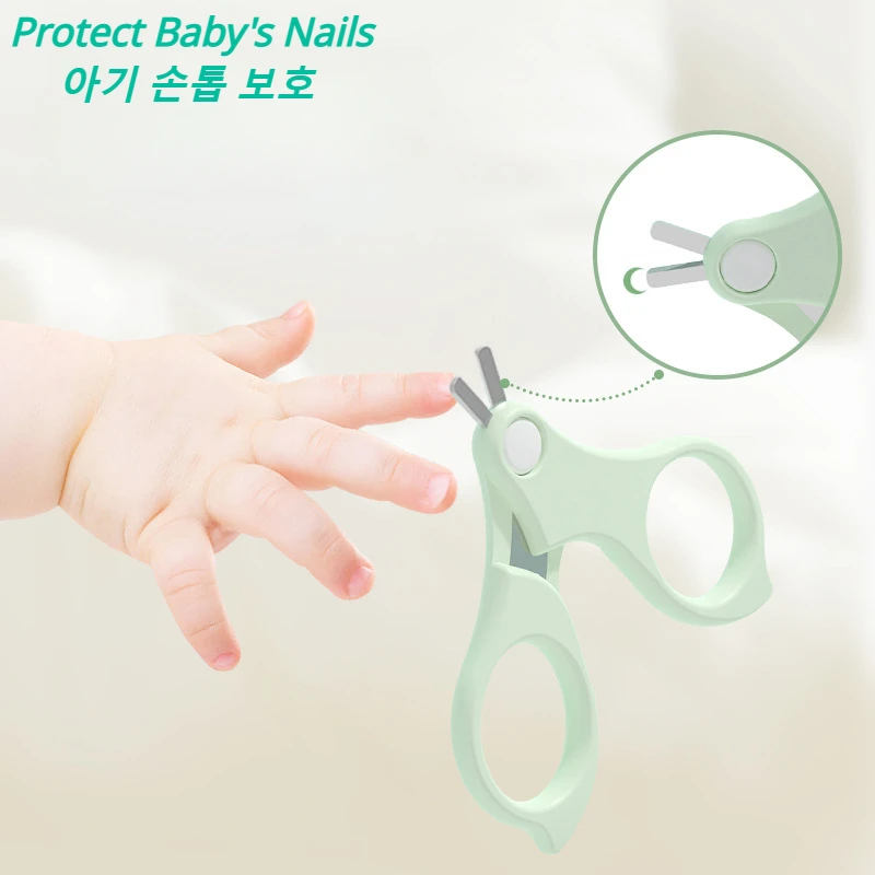 Cartoon Baby Full Set of Nail Clippers Protect Baby's Nails Specialised Anti-abrasion Nail Care Set for Newborns and Children baby care kit