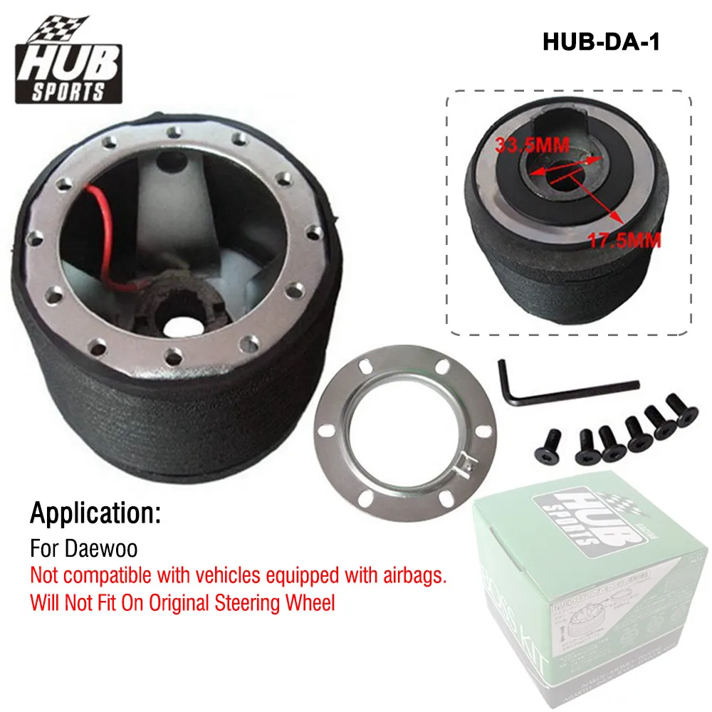 Hubsport 핸들 보스 키트 허브 키트, 현대 푸조, 스바루, 폭스바겐, 대우, 기아 등용, 6 볼트 홀