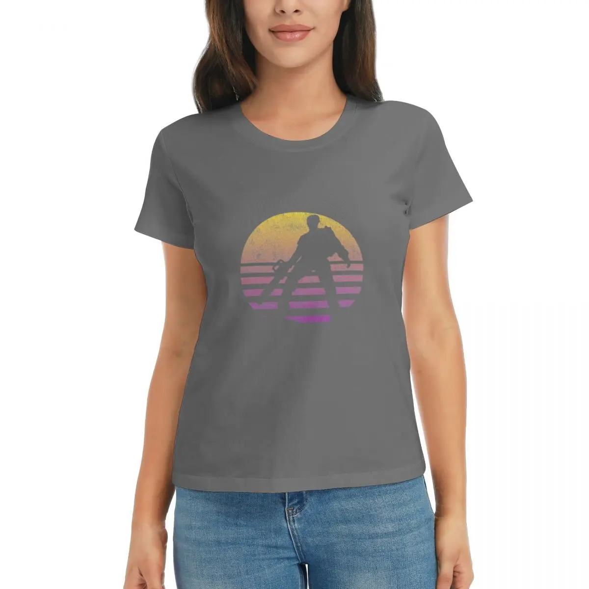 

Evil Dead Sunset Essential T-Shirt cat shirts for women Women's tee shirt white t shirts for women