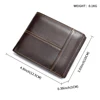 WESTAL Genuine Leather Wallet with Coin Purse RFID Wallet for Men Cardholder Money Bags 5
