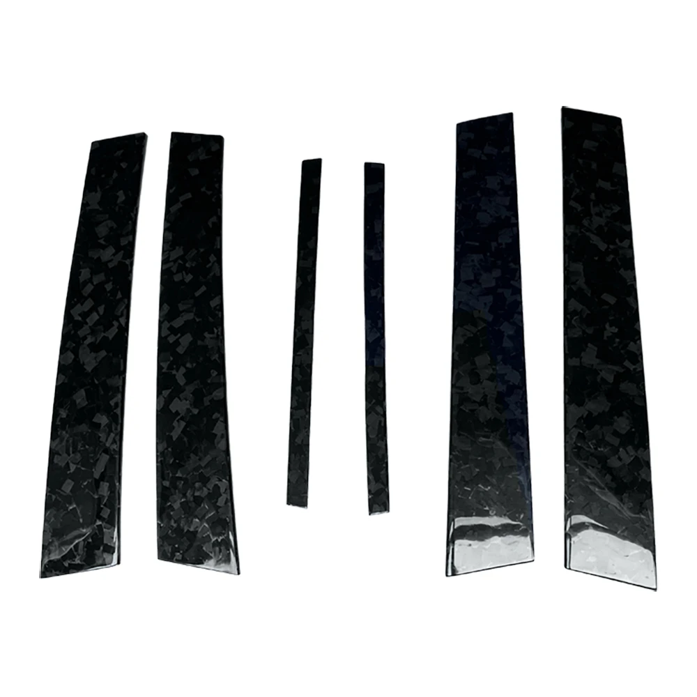 Carbon B,C Pillar Plate Molding Cover Trim Car Exterior Kits For