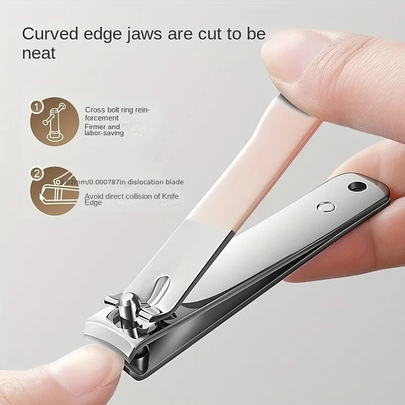Professional Nail Clipper Stainless Steel Finger Toenail Clipper Manicure Nail Cutter For Men Women Portable Manicure Tool 3
