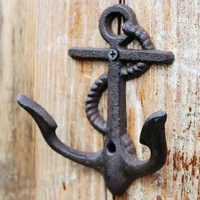 Discounted European Classic Retro Cast Iron Hook Wall Hanging Wall Decoration Clothing Hook Iron Anchor Hook 2