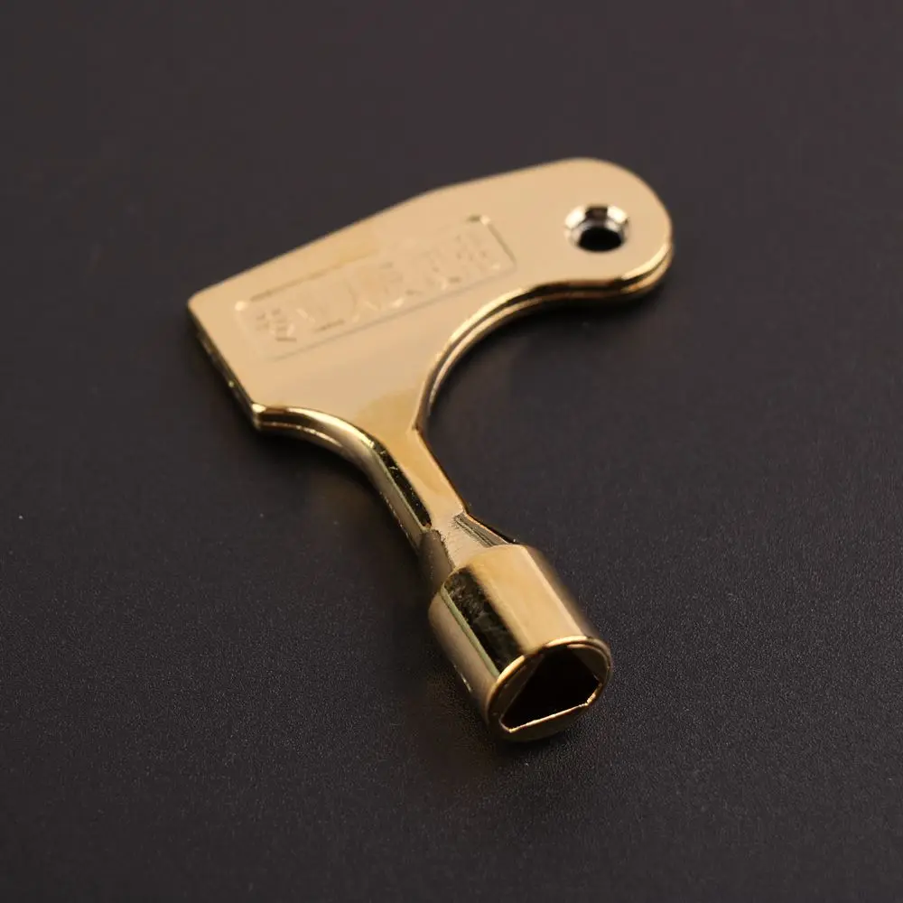 1pcs elevator door keys triangular key universal train key Zinc alloy material Electroplated Yellow Standard version