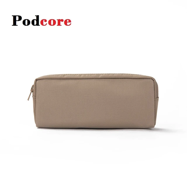 FLAT PENCIL POUCH BROWN