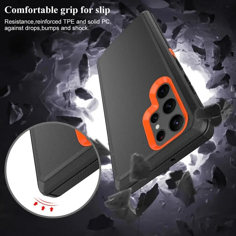 Heavy Duty Shockproof Armor Dustproof Phone Case - 3-in-1 Protection