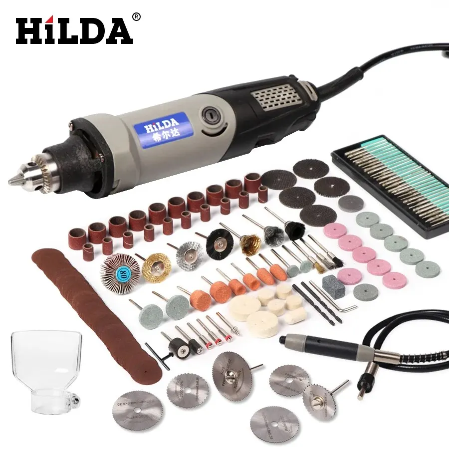 Electric Rotary Tool - Variable Speed, 400W Mini Drill with 6 Position ...