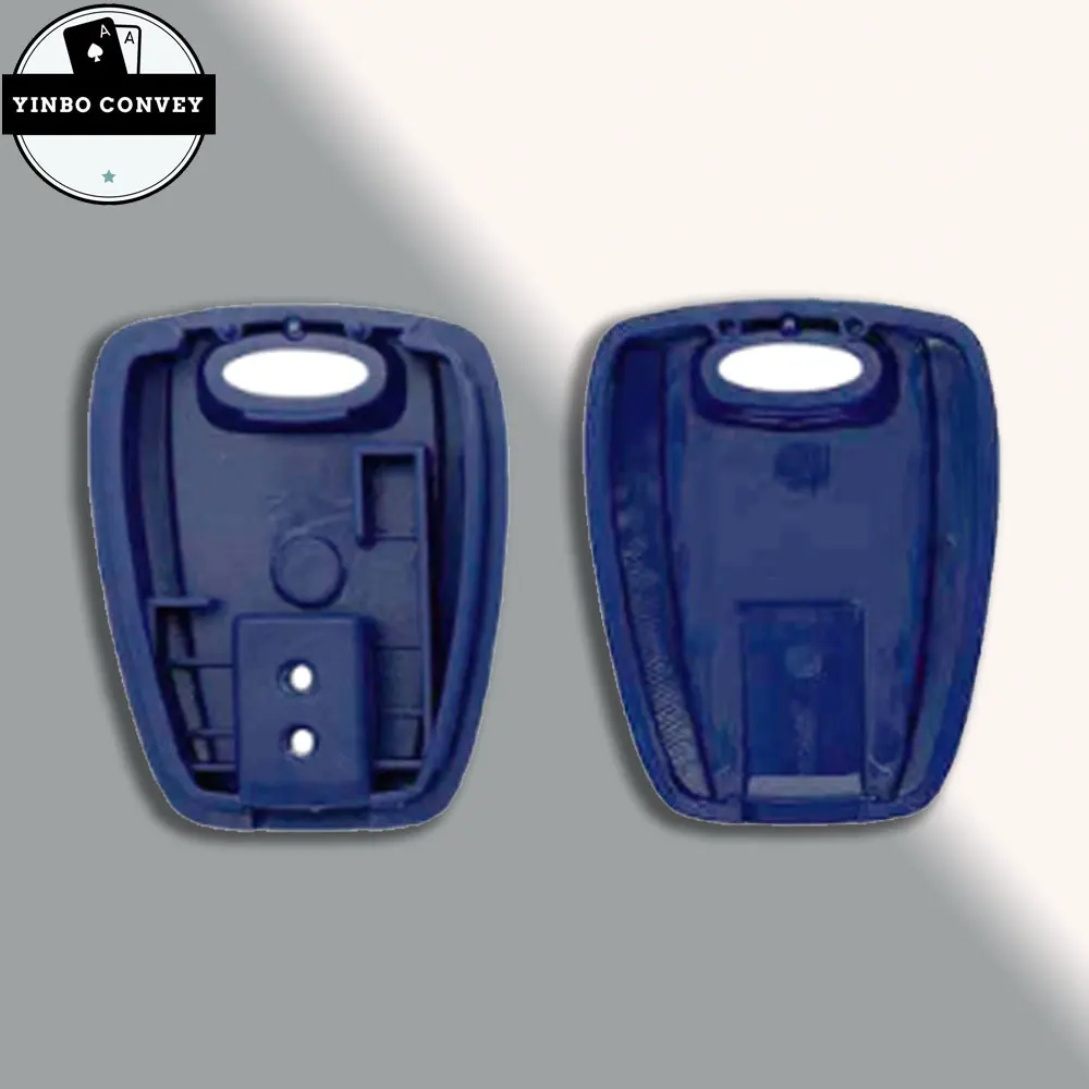 YINBO For Fiat Key Shell Blue Blank Shell For Fiat 500 Ducato Transponder Key Uncut SIP22/GT15R Blade