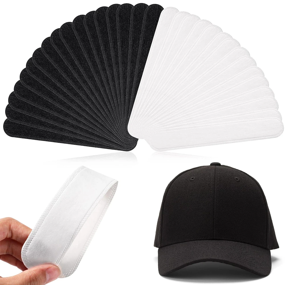 Description Picture 2 of itemGLOOF 20pcs Hat Sweat Guard Bands Liner Protector Cap Sizing Tape Size Reducer Caps Golf Hats Saver White for Summer