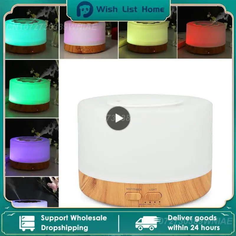 

1PCS Smart WiFi 500ml Aromatherapy Essential Oil Diffuser Air Humidifier, Connect with Tuya, Alexa and Home with 7 LED