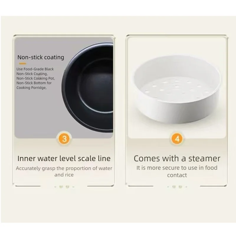 rice cooker electric Mini Rice Cooker Automatic Household Electric Cooking machine Food WarmerSteamer2L Small Rice Cooker