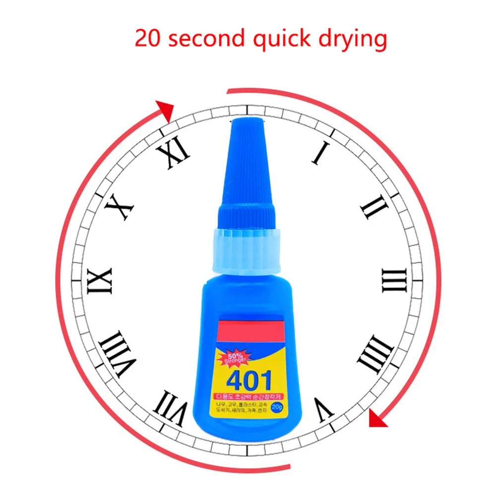 20ML 401 super glue Super Stronger Glue Instant Fast Adhesive Bottle Multi-Purpose Fix Super Strong Liquid Colorless Adhesive