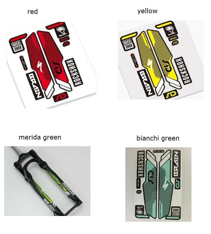Brain Fork Sticker Sid Rock Shox Mountain Bike Mtb Bicycle - AliExpress