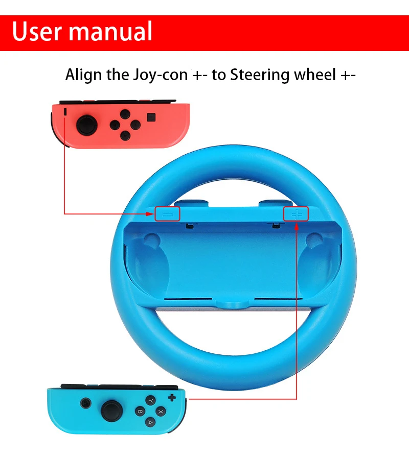 NS Steering Wheel Kit for Switch Joy-Con Controller Professional Racing Game Controller Joy-Con Steering Wheel Grip Case