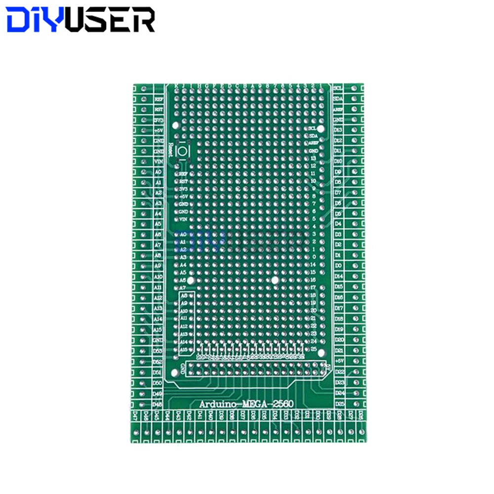 Arduino MEGA 2560 R3 Shield Board Prototype Expansion Module with Screw Terminal Blocks & Double-Side PCB Kit