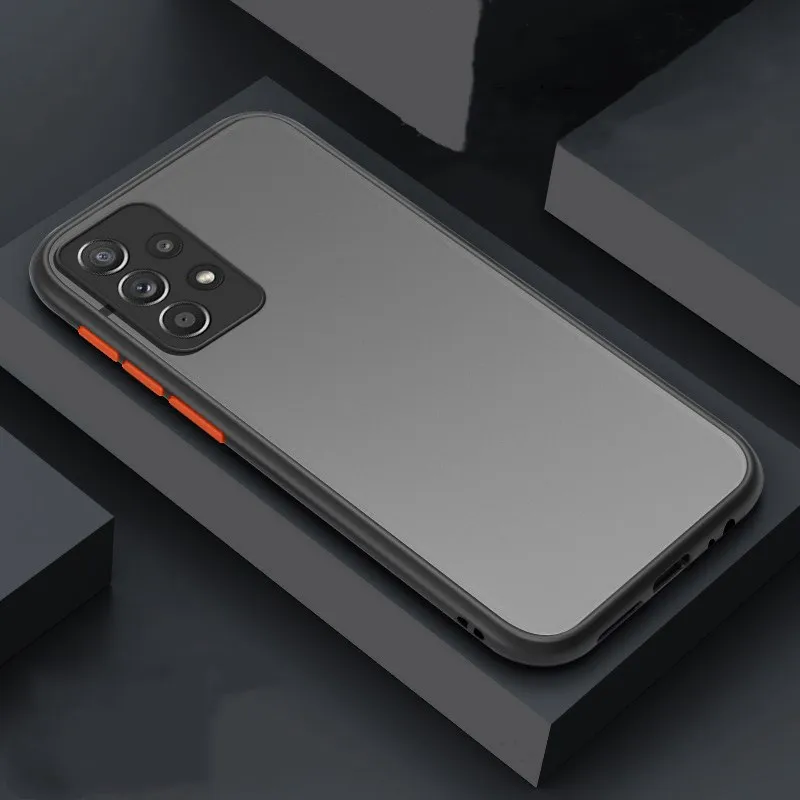 Shockproof Armor Matte Case For Samsung A52 A72 S22 UItra S21 S20 FE A32 A51 A71 A42 Note 20 Ultra Soft Hard PC Cover_voghion.com
