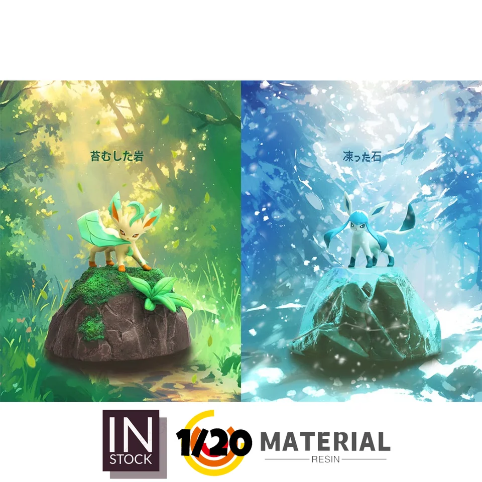Figura de resina 1/20 [JB], Leafeon, Glaceon y Sylveon, prepedido, image size:960x960
