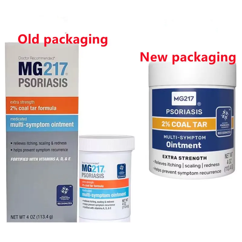 MG217 Original Psoriasis Silver Crumbs Containing Coal Tar 113.4g Multi-Symptom Ointment Intensive Strength Cream