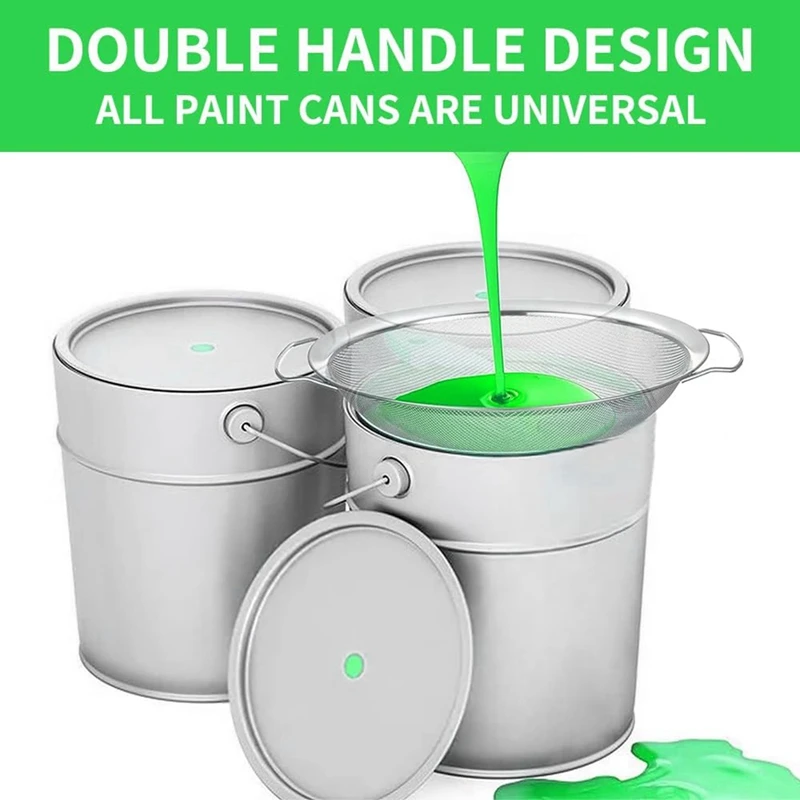 Fine Mesh Paint Strainer 60 Mesh Stainless Steel Paint Strainer Fits 5-Gallon Buckets To Filter Impurities From Durable A