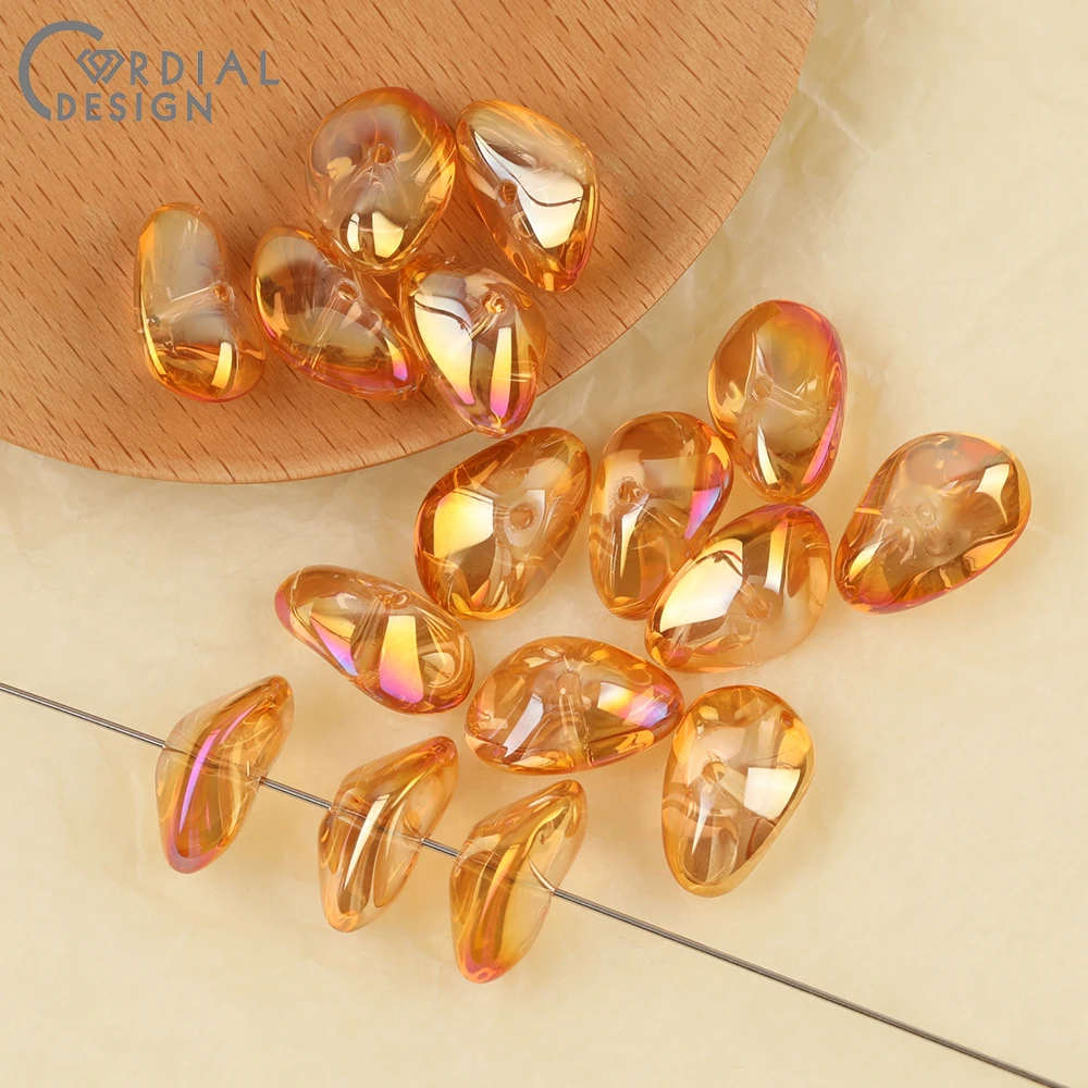 Cordial Design 11*17MM 200pcs Beads Making/Irregular Shape/Hand Made/Aurora Effect/DIY Glass Bead/Jewelry Findings & Components 13 Cordial Design 11*17MM 200pcs Beads Making/Irregular Shape/Hand Made/Aurora Effect/DIY Glass Bead/Jewelry Findings & Components - cordial