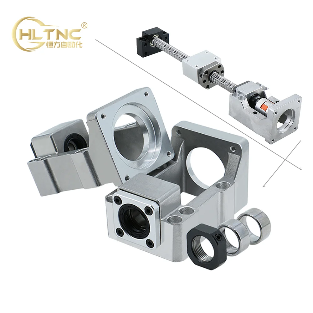 Aluminum HM1257/60V HM15 Stepping servo motor seat screw support