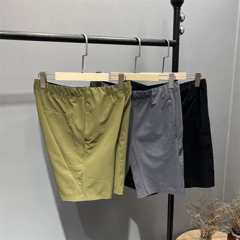 Men Quick Dry Breathable Summer Hiking Climbing Outdoor Shorts High Quality Invisible Zipper Fifth Pants