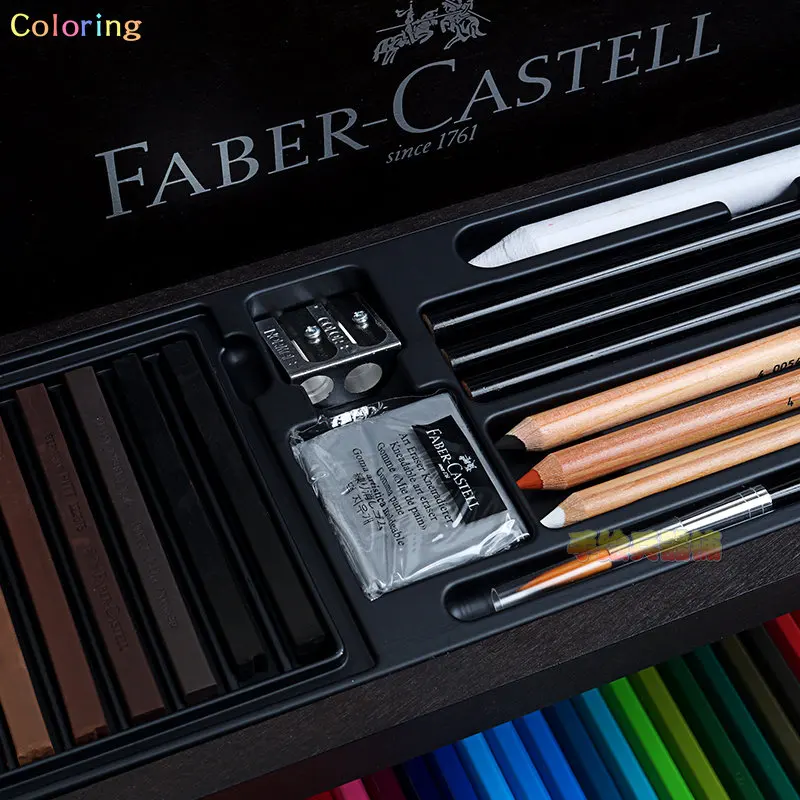 Faber-castell Art And Graphic Collection Set In Wooden Box 110086,  Polychromos Pencils, Watercolor Duerer Pencils, Art Supplies - Wooden  Colored Pencils - AliExpress