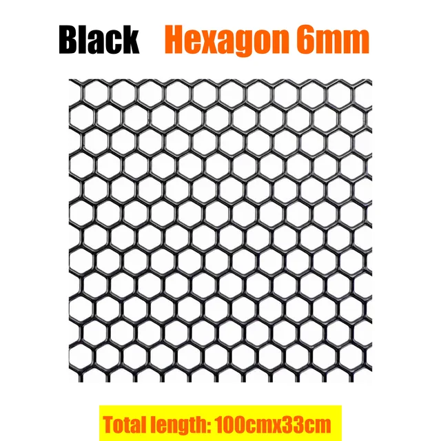 Griglia In Alluminio 100x33 Cm Per Auto - Fori 6x3 Mm, Rombo, Con 2 Ganci - Rosso, Per Paraurti E Personalizzazioni