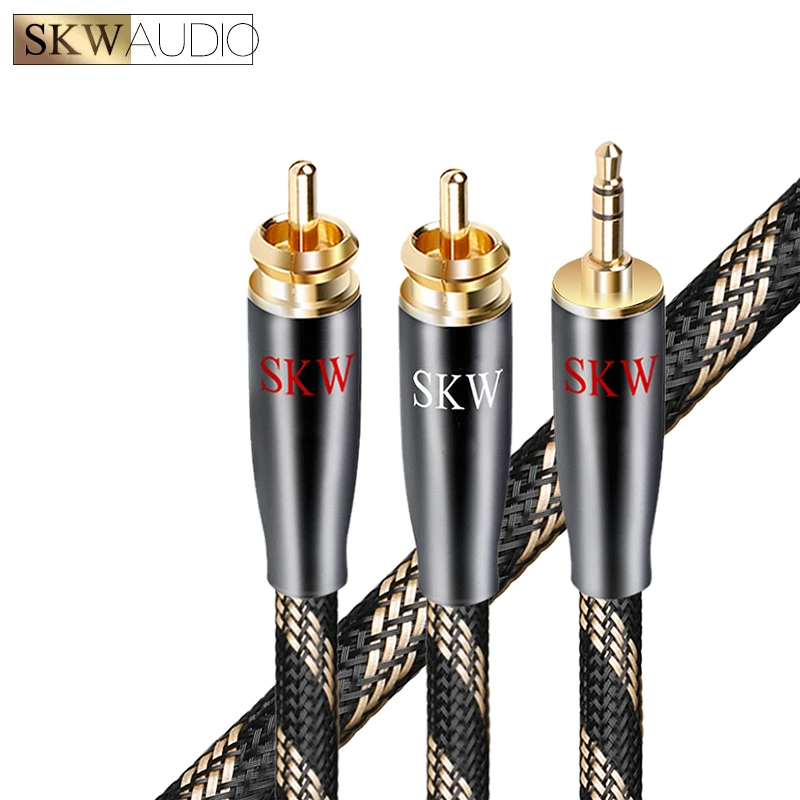 SKW Audiophiles AUXケーブル3.5mmオス-オス オーディオ