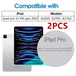 Dual Pack Tempered Glass Screen Protector for iPad - Premium Protective Film (iPad pro 11 4th 2022)