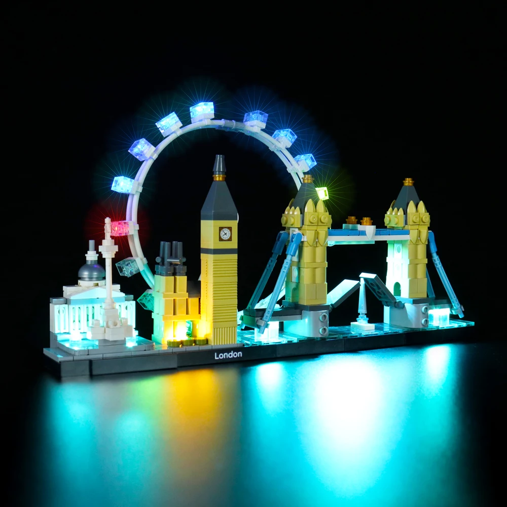 Light Set for Architecture LONDON Skyline Collection LEGOs 21034 Light kit