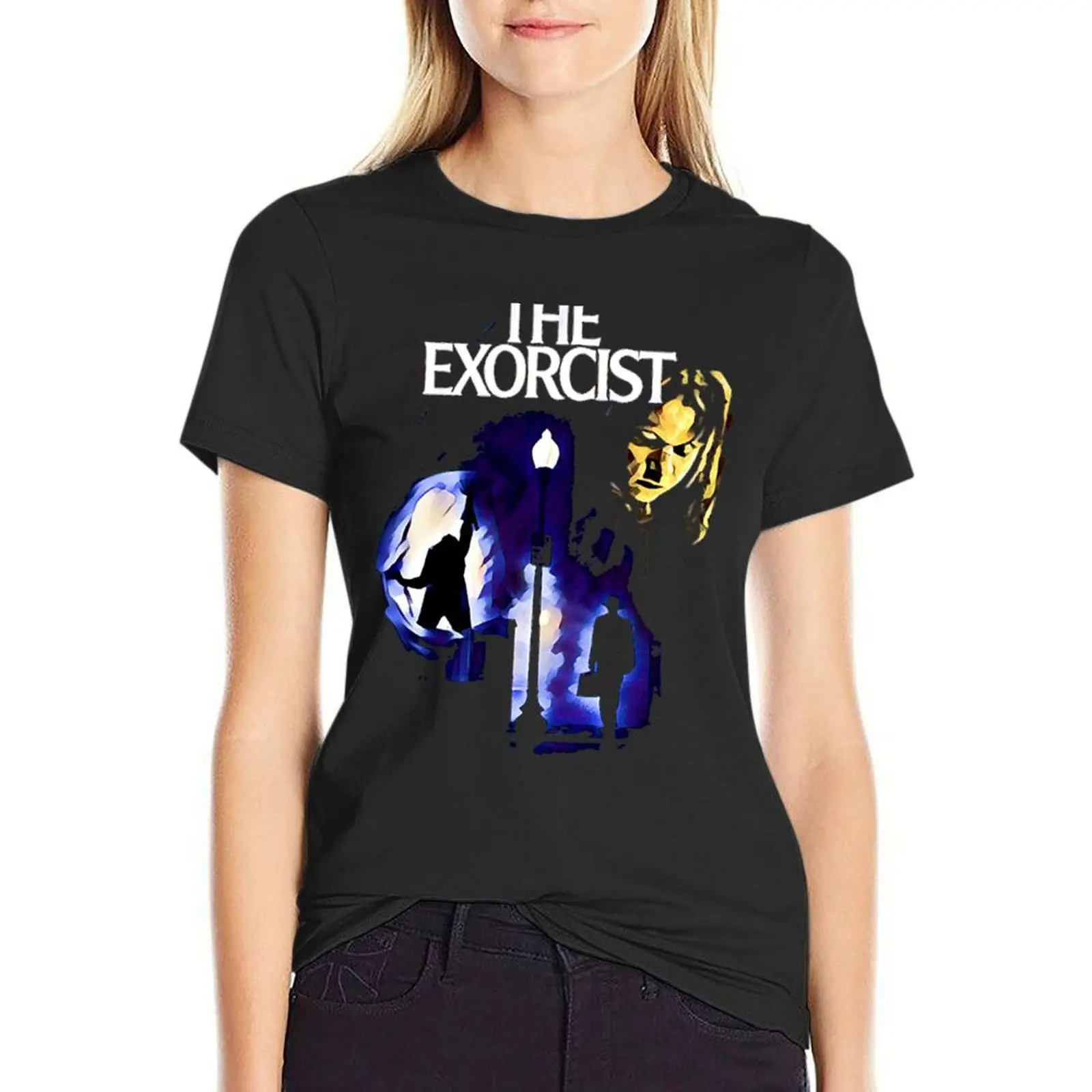 The exorcist T-Shirt summer top cute clothes Top Women