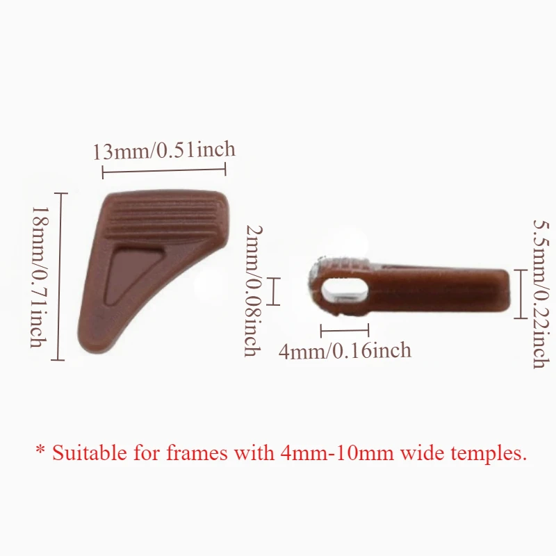 10pairs Eyeglasses Anti-slip Sleeve Silicone Earhooks Eyeglasses Legs Anti-fall Sport Cleaning Activity Accessories