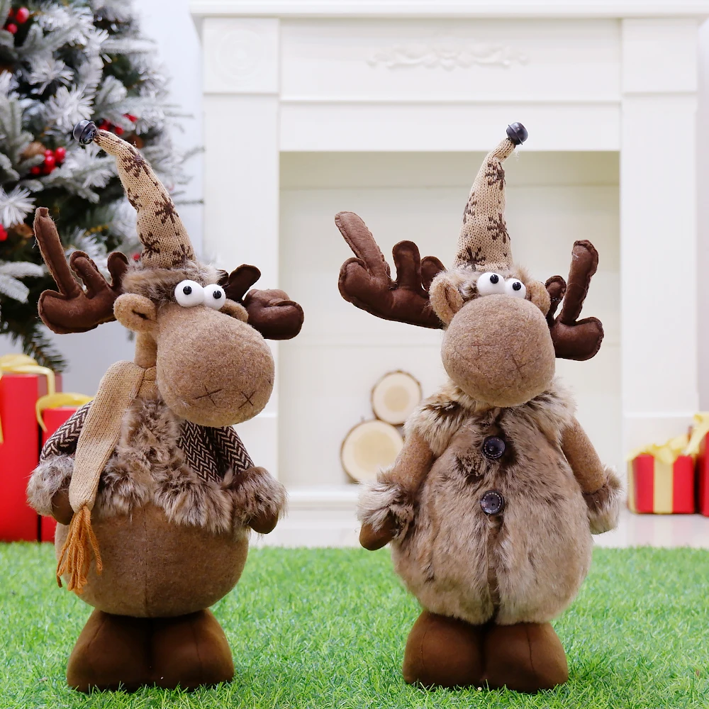 Pink Christmas Gnome NoFace Faceless Santa Dolls Forest Old Man