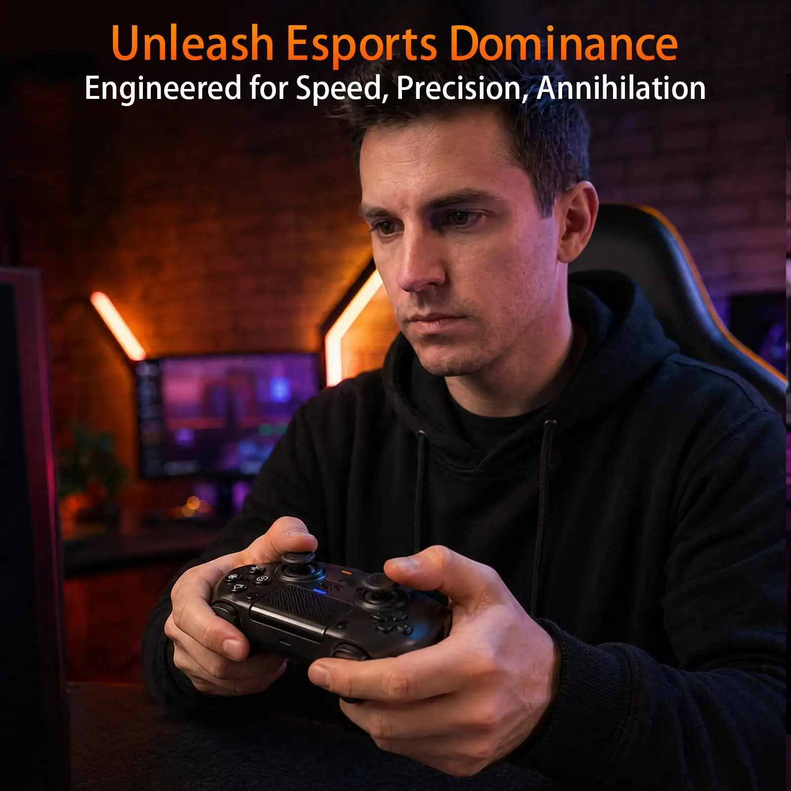 Gamepad For Playstation 5 PS5/PC, Wireless Controller W/Adaptive Triggers Haptic Feedback Dual Shock Linear Motor Game Controle - 2