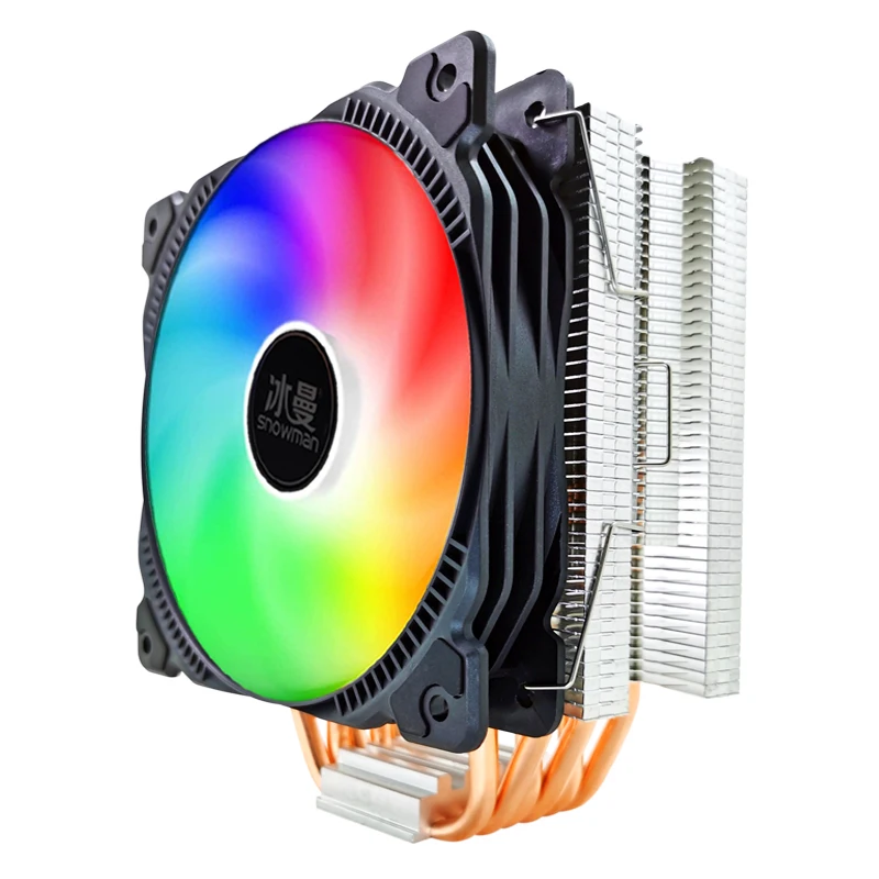 

SNOWMAN 6 Heat Pipes Cpu Cooler Lga 1700 Argb 120Mm Pwm 4 Pin Pc CPU Computer Cooling Fans Heatsink Cpu Cooler Fan