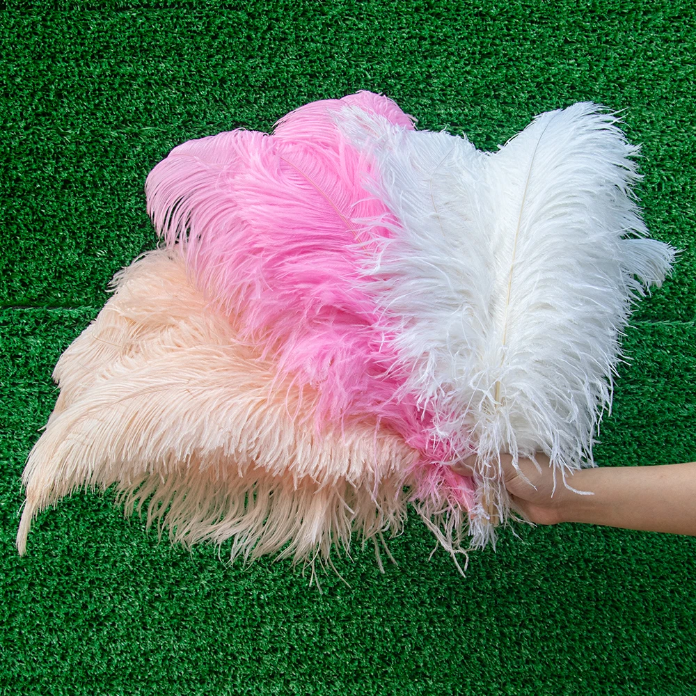10Pcs/Lot Natural White Ostrich Feather 15-60CM for Crafts Wedding Party Decoration Table Centerpieces Carnival DIY Plumas Decor