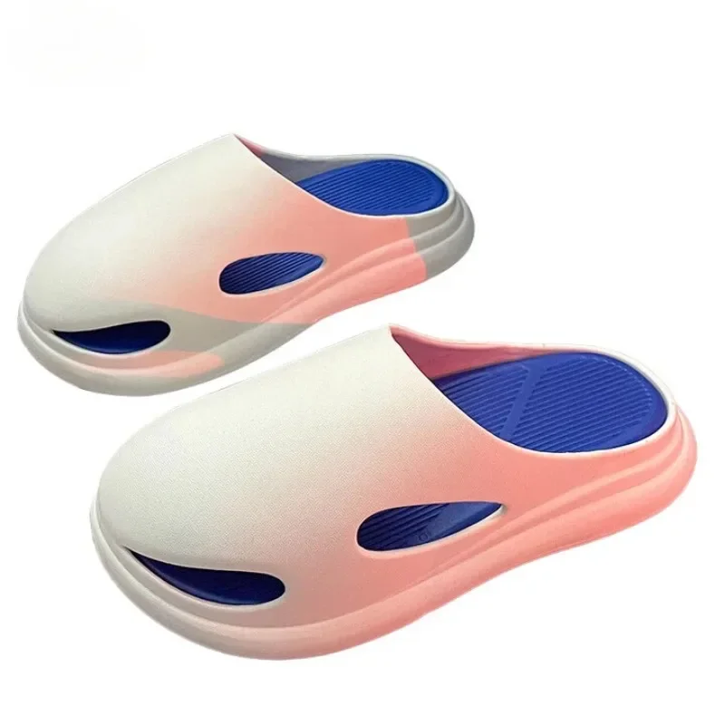 Korean Slippers Men's Summer Outer Wear Anti-slip Stomping Shit Feeling Super Soft Men's Sandal Mop Home Trendy One Word Mop