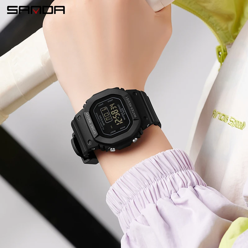 SANDA Brand Digital Watch Luxury G Style Electronic Watches Fashion Watch For Women Men Sports Stopwatch Chronograph Wristwatch view 6