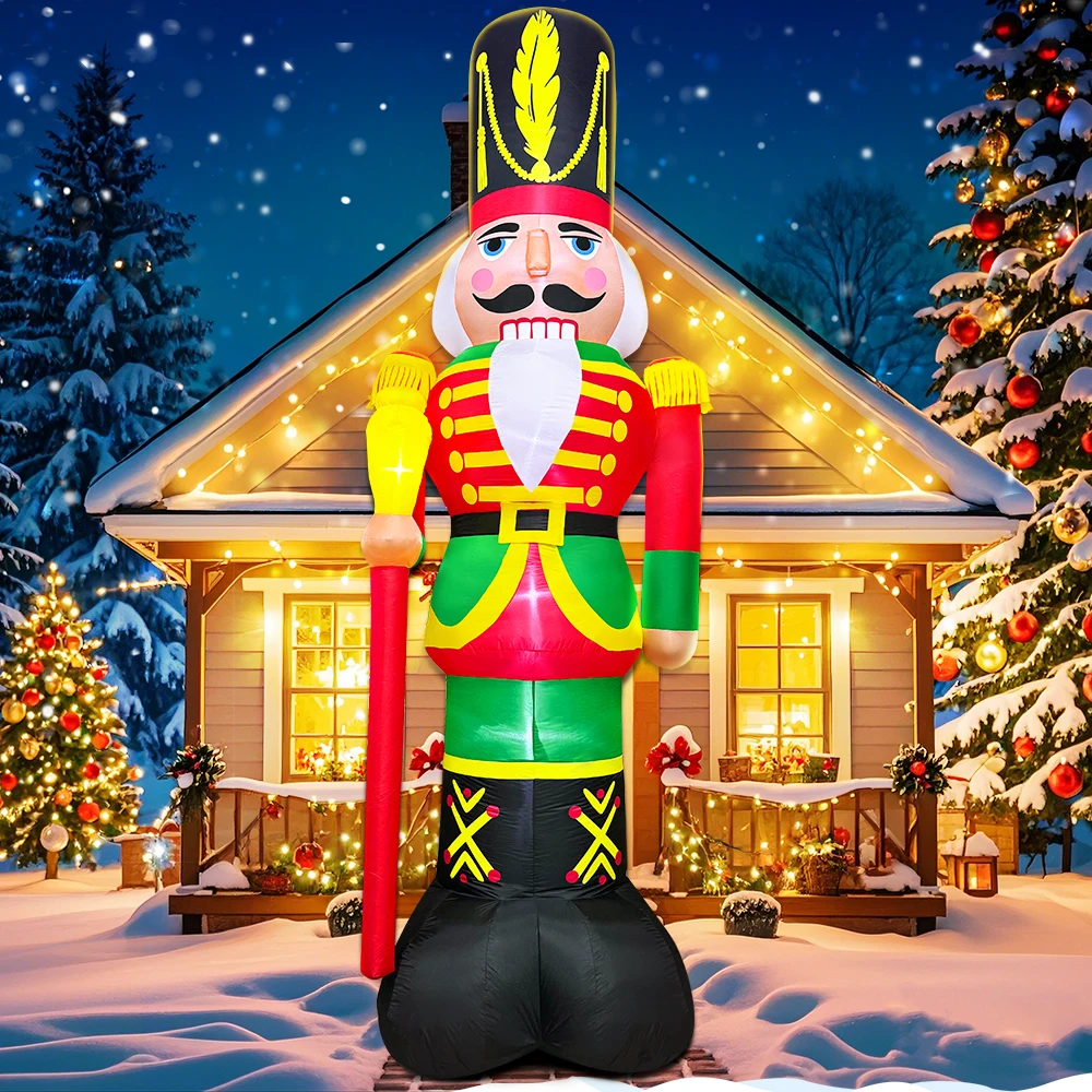 thumbnail image 1 of Árbol de Navidad, arco de Papá Noel, decoración inflable para exteriores, trineo de alce de Navidad, decoración para patio, jardín, fiesta con LED, 1 of 5