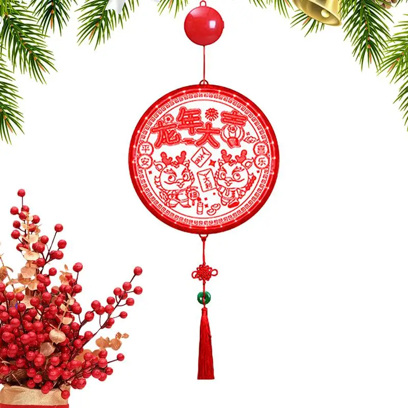 

Chinese New Year Lights Happy New Year String Lights Year Of The Dragon Decorative Lanterns Ambient Lighting Suction Cup Holiday