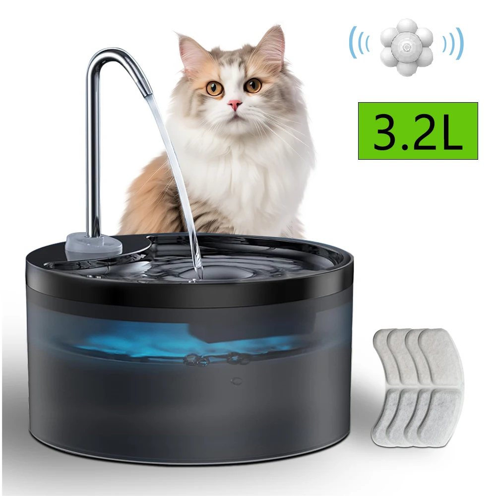 3.2L Cat Water Fountain,Pet Water Dispenser With Filter,Dog Drinking Fountain For Cats,Ultra Quiet Water Pump 3.2L Cat Water Fountain,Pet Water Dispenser With Filter,Dog Drinking Fountain For Cats,Ultra Quiet Water Pump