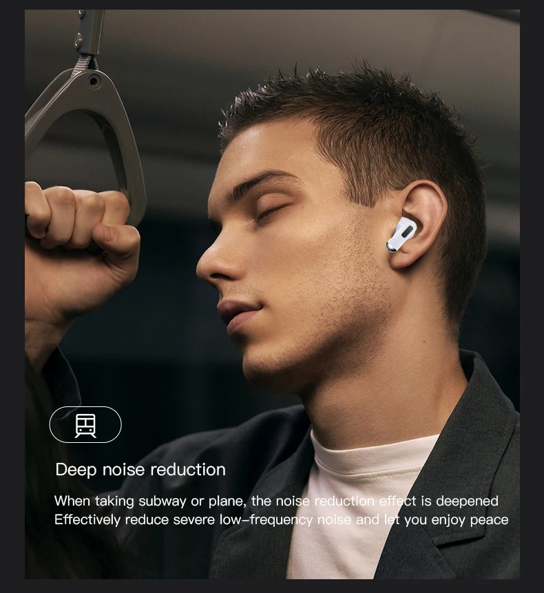 New Pro S Wireless Bluetooth Headset ENC Call Noise Cancellation 5.3 Semi-in-ear