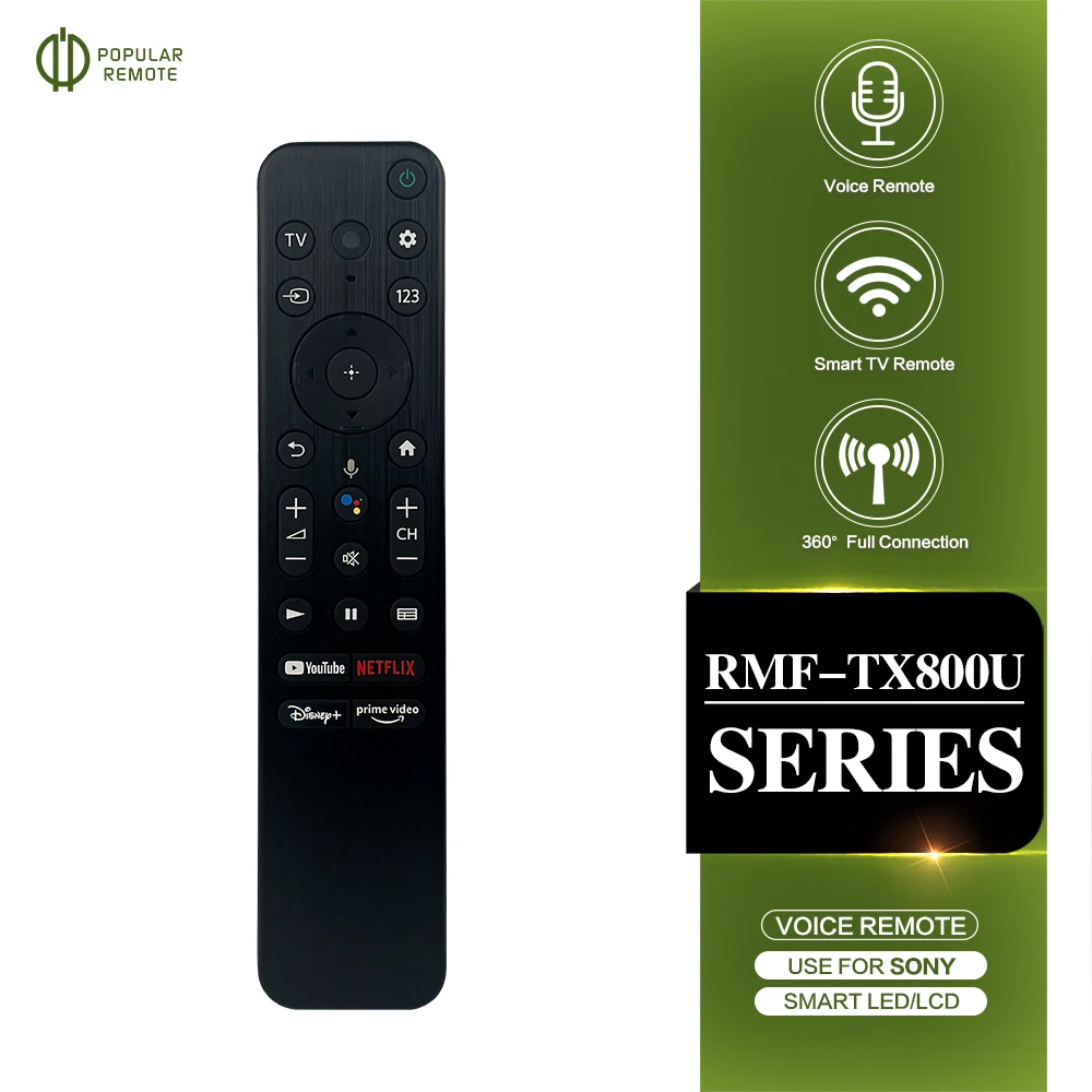 Rmf-Tx800U Telecomando Tv Sostituire Per Sony Smart Voice Remoto Per Sony A80K X80K X95K X90K X85K Serie Smart Tv